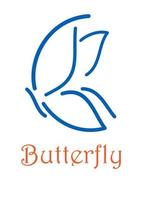 vlinder icoon of logo embleem vector