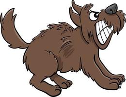 boos hond tekenfilm illustratie vector