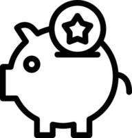 Piggy vectorillustratie op een background.premium kwaliteit symbolen.vector iconen voor concept en grafisch ontwerp. vector