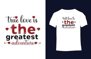Valentijn vector t-shirt ontwerp met silhouetten, typografie, afdrukken, vector illustratie