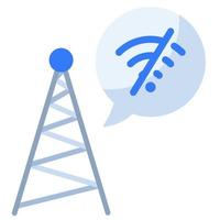 signaal Wifi leeg staat single geïsoleerd icoon met vlak stijl vector