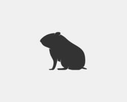 hamster vector silhouet