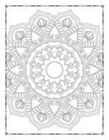 interieur van een kleur bladzijde. zwart en wit mandala voor kleur Pagina's interieur. decoratie mandala ornament ontwerp reeks vector. wijnoogst mandala patroon vector. vector