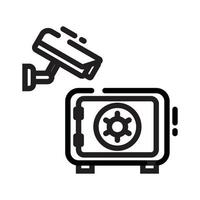 cctv veiligheid camera icoon vector