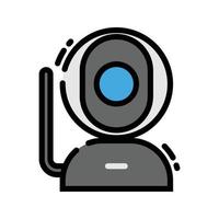 cctv veiligheid camera icoon vector