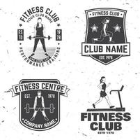 reeks van geschiktheid club insignes. vector. concept voor overhemd of afdrukken, stempel, lap of tee vector