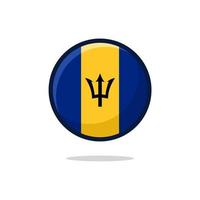 Barbados vlag icoon vector