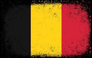 oud vuil grunge wijnoogst belgie nationaal vlag illustratie vector