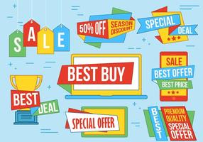 Gratis Speciale Aanbieding Vector Labels