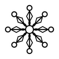 sneeuwvlok icoon Aan wit achtergrond. vector