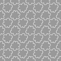 vector naadloos patroon in Scandinavisch stijl met bloemen en bladeren