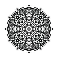 zwart sier- mandala ontwerp achtergrond, mandala ontwerp, mandala, patroon kleur boek kunst behang ontwerp, zwart en wit mandala vector