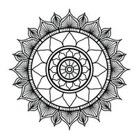 zwart sier- mandala ontwerp achtergrond, mandala ontwerp, mandala, patroon kleur boek kunst behang ontwerp, zwart en wit mandala vector