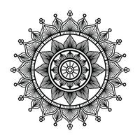 zwart sier- mandala ontwerp achtergrond, mandala ontwerp, mandala, patroon kleur boek kunst behang ontwerp, zwart en wit mandala vector