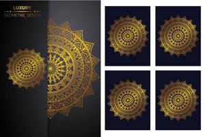 luxe sier- mandala ontwerp achtergrond mandala patroon kleur boek kunst behang ontwerp, tegel patroon, groet kaart, sticker, kant en tatoeëren. decoratie voor interieur ontwerp vector