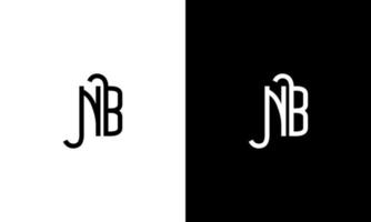 brief nb vector logo vrij sjabloon vrij vector