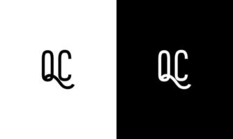 brief qc vector logo vrij sjabloon vrij vector