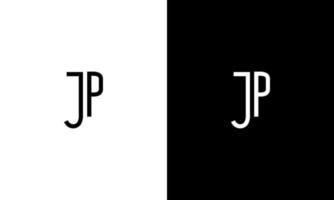 brief jp vector logo vrij sjabloon vrij vector