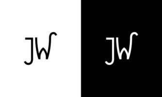 brief jw vector logo vrij sjabloon vrij vector