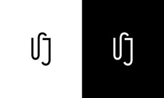 brief uj vector logo vrij sjabloon vrij vector