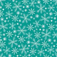 winter naadloos patroon met hand- getrokken sneeuwvlokken. winter achtergrond. vector illustratie. ontwerp voor textiel, behang, verpakking en ander.