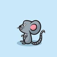 muis tekenfilm mascotte grappig vector glimlach geluk pret schattig dieren illustratie schattig gelukkig Rat