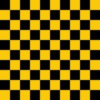 zwart en geel pleinen naadloos patroon. vector illustratie.