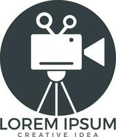 film of film camera logo ontwerp. vector