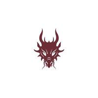 draak icoon logo ontwerp vector