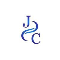 jc blauw logo ontwerp voor uw bedrijf vector