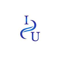 ie blauw logo ontwerp voor uw bedrijf vector