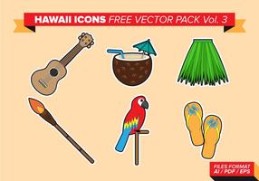 Hawaii Pictogrammen Gratis Vector Pack Vol. 3