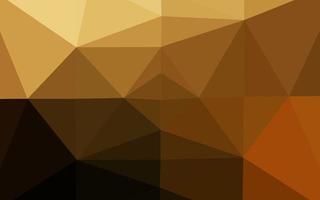 donker geel, oranje vector glanzend driehoekig patroon.