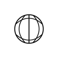 icoon vector voor wereldbol of aarde