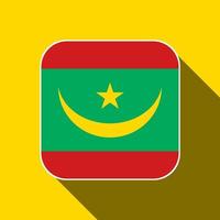 Mauritanië vlag, officiële kleuren. vectorillustratie. vector