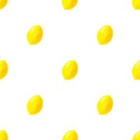 naadloos patroon met citroen iilustration Aan een wit achtergrond vector