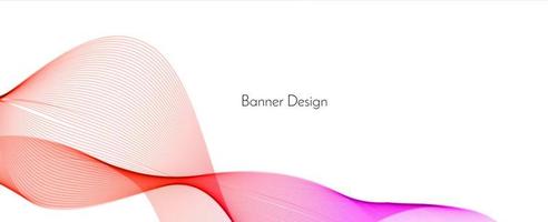 abstracte rode moderne decoratieve stijlvolle golf banner achtergrond vector