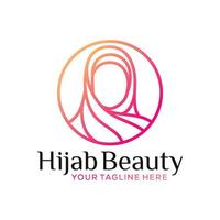 hijab mode logo vector symbool