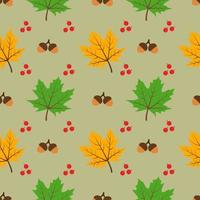 vector naadloze patroon van herfstbladeren. herfst patroon. een heldere, repetitieve textuur voor het herfstseizoen. ontwerp van ansichtkaarten, prints van inpakpapier, verpakkingen, kinderboeken.