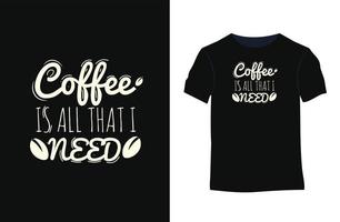 koffie typografie citaten vector t-shirt ontwerp