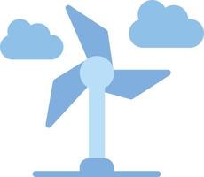 wind turbine vlak icoon vector