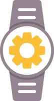 smartwatch plat icoon vector