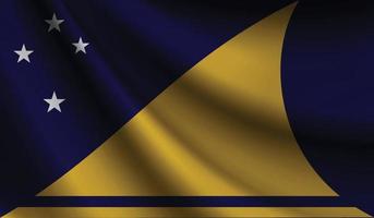 tokelau vlag golvend achtergrond voor patriottisch en nationaal ontwerp vector