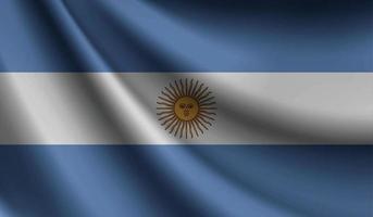 Argentinië vlag golvend achtergrond voor patriottisch en nationaal ontwerp vector