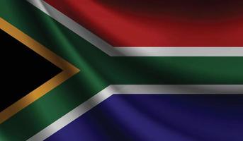 zuiden Afrika vlag golvend achtergrond voor patriottisch en nationaal ontwerp vector