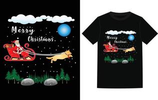 kerst t-shirt ontwerp vector