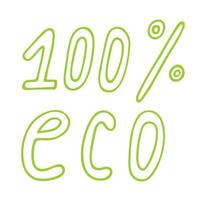 eco vriendelijk. symbool van gezond voedsel, natuurlijk boerderij producten, eco cosmetica. hand- getrokken vector icoon geïsoleerd Aan wit achtergrond. veganistisch teken, bio embleem. clip art voor logo, afdrukken, labels, web