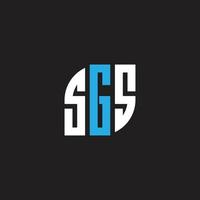 sgs logo ontwerp vector illustratie