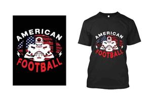 Amerikaans Amerikaans voetbal t-shirt ontwerp vector