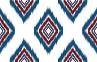 meetkundig etnisch ikat naadloos patroon in stam. kleding stof Amerikaans, Mexicaans stijl. vector